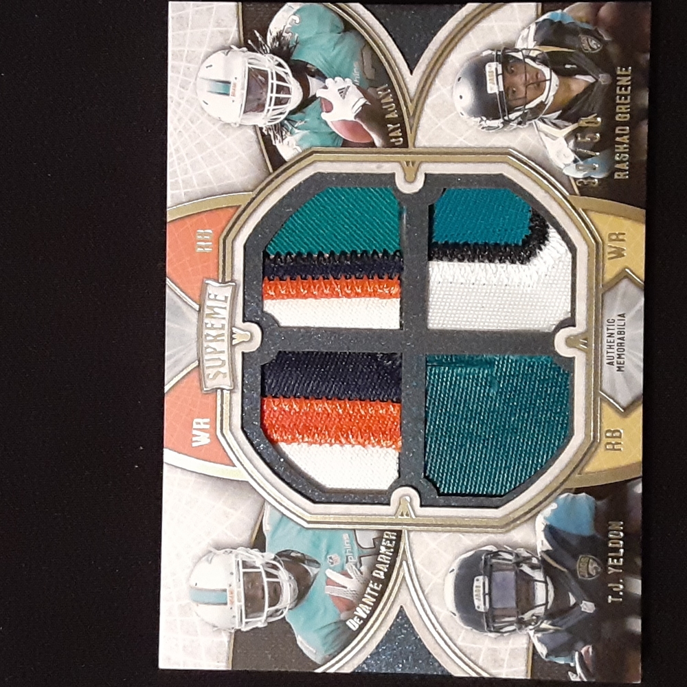 Rookie quad combo patches card